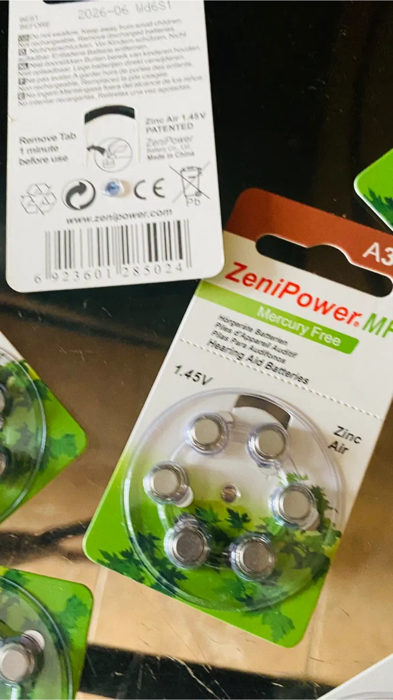 96 each ZeniPower MF A312 Hearing Aid Batteries - New! image indicator(2)
