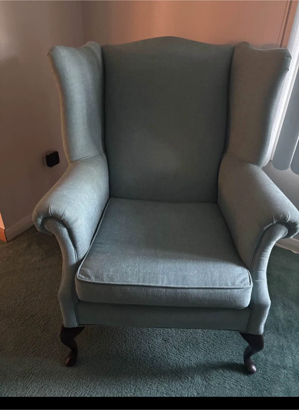 Wingback Armchair - Light Blue thumbnail
