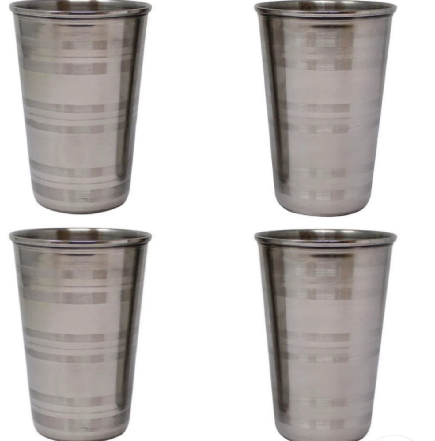 Stainless Steel Plates & Glasses Set - photo 3