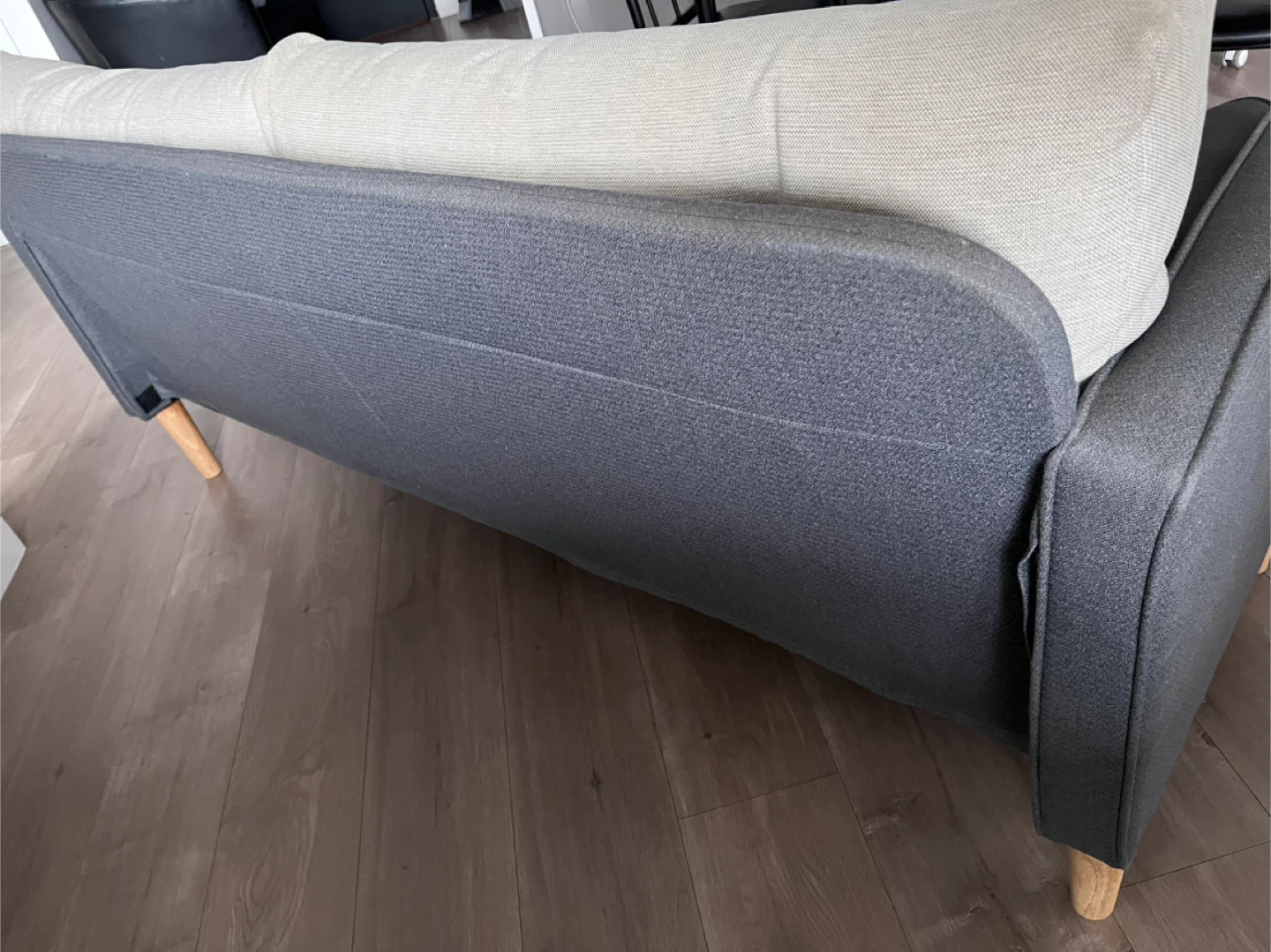 Gray Sofa with Cushions - photo 2