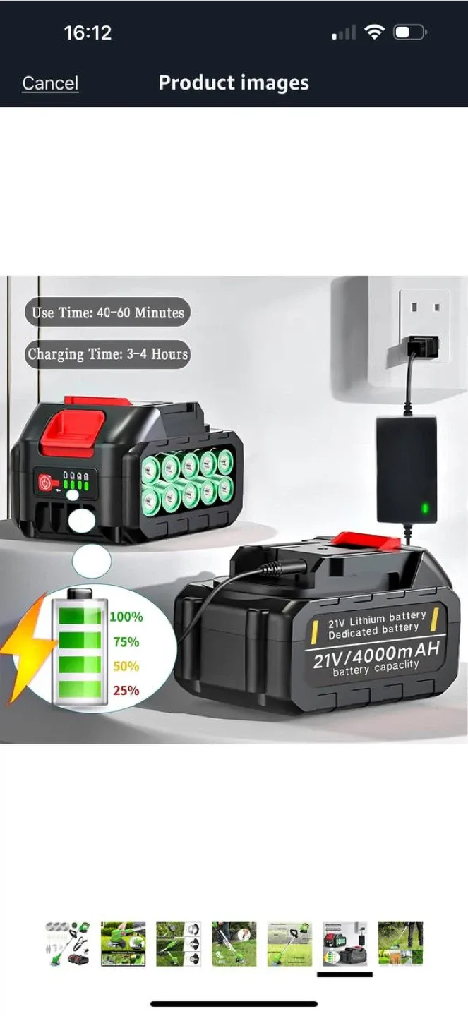 Electric Weed Wacker 21V (Yellow) – Open Box $60 image indicator(5)