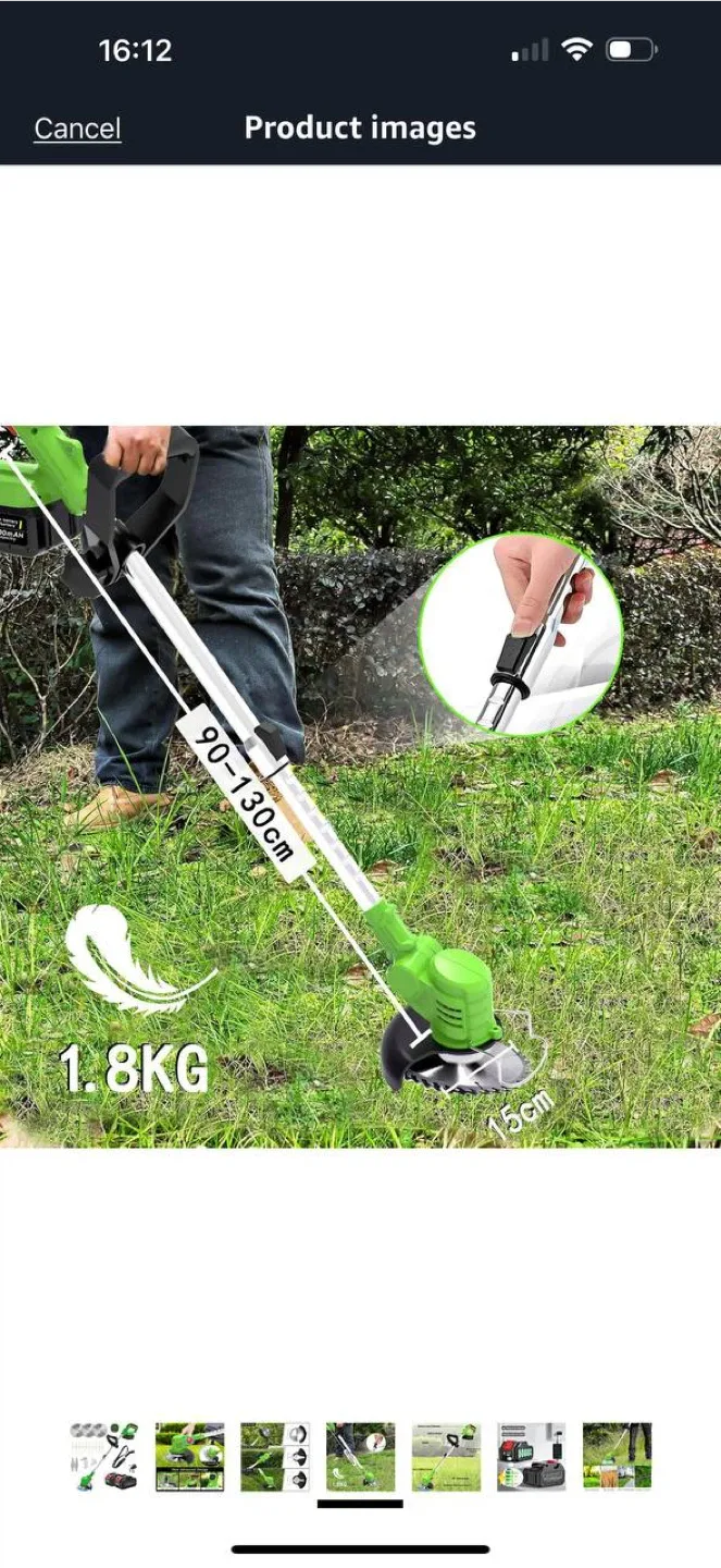 Electric Weed Wacker 21V (Yellow) – Open Box $60 image indicator(3)