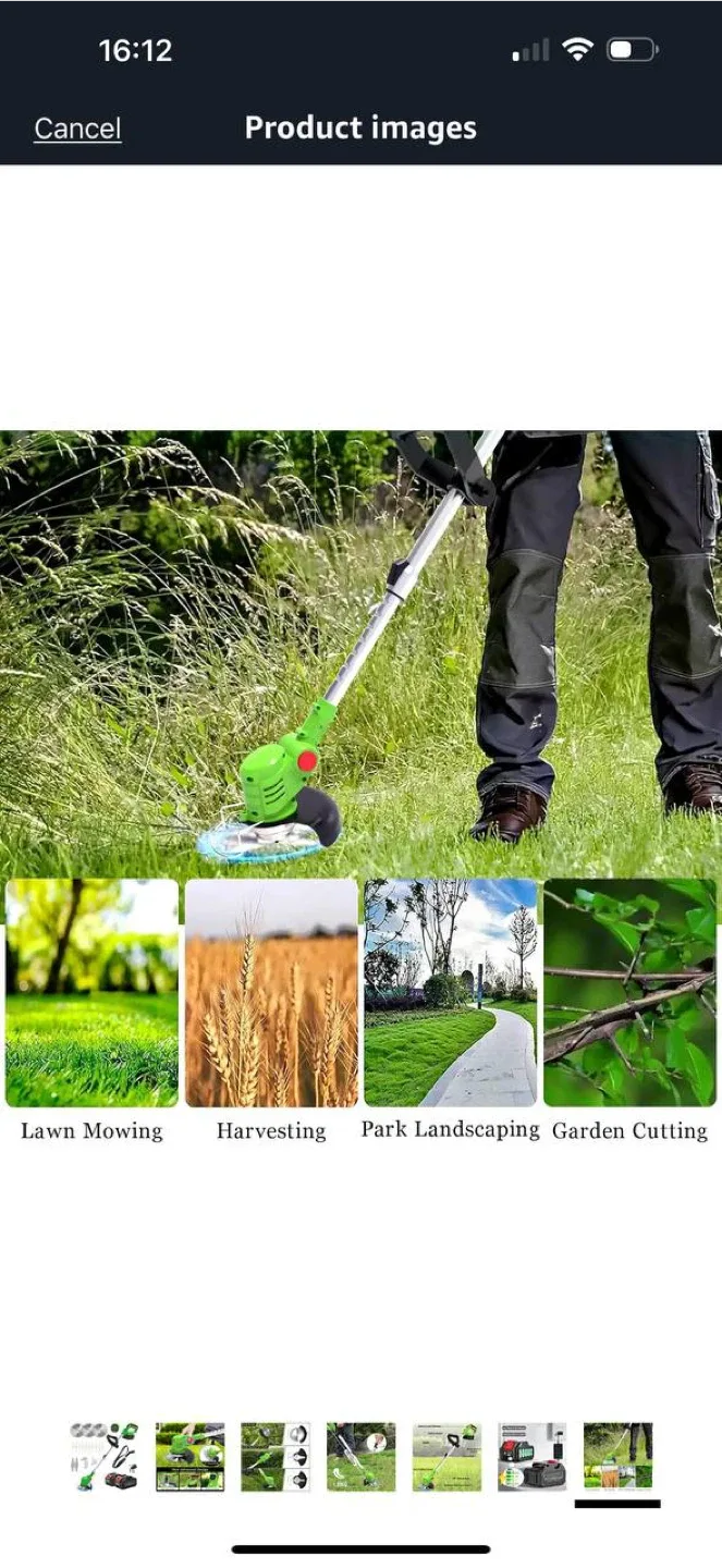 Electric Weed Wacker 21V (Yellow) – Open Box $60 image indicator(6)