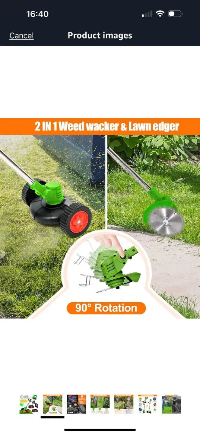 Electric Weed Wacker 21V (with Wheels) image indicator(2)