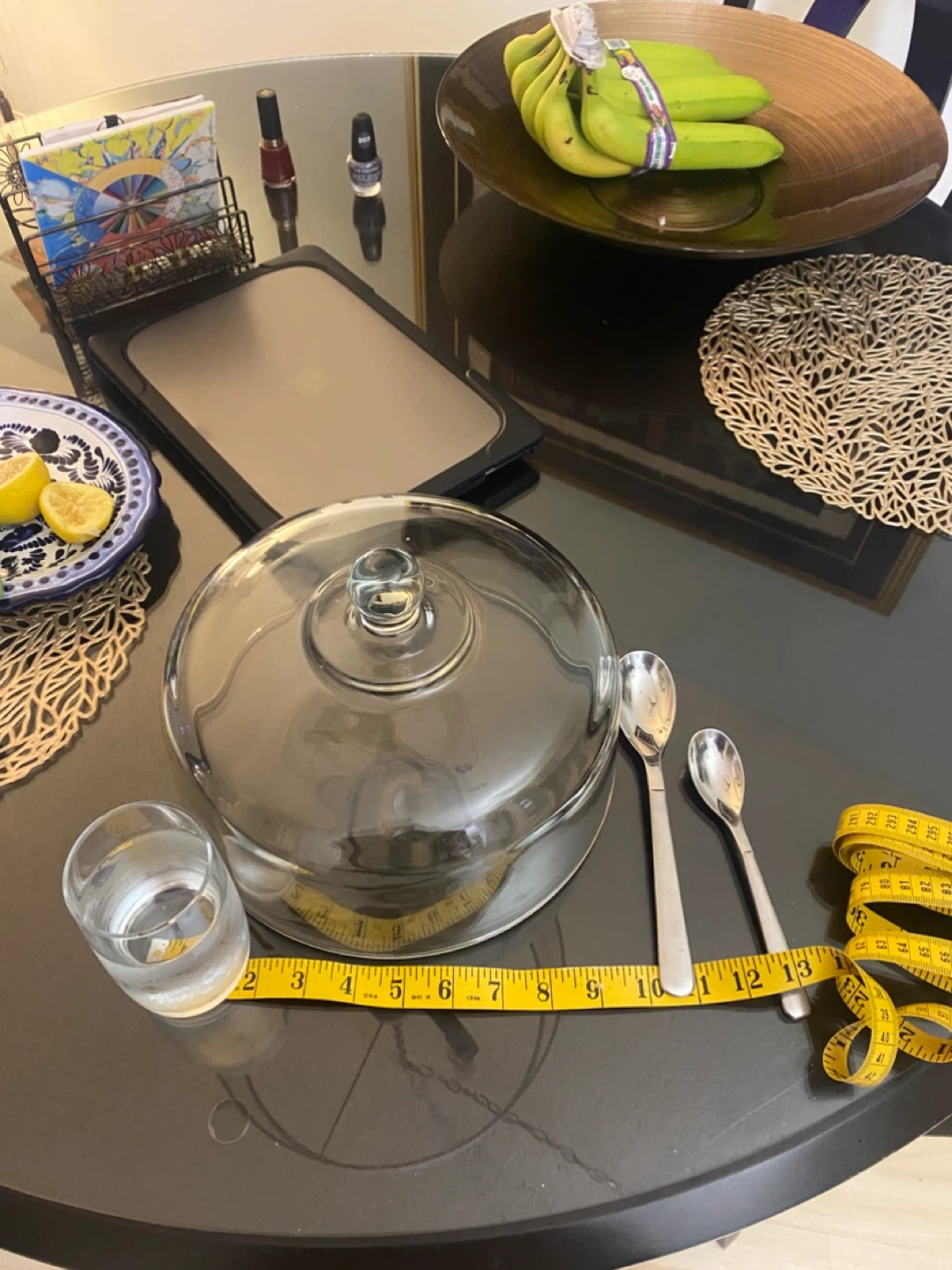 Glass Cake Stand with Dome Lid - photo 2
