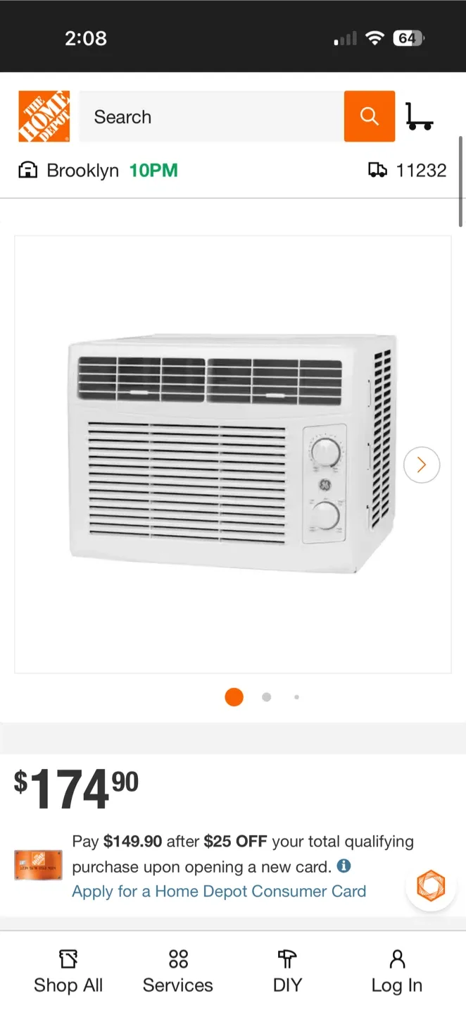 GE 5,000 BTU 115V Window Air Conditioner image indicator(2)