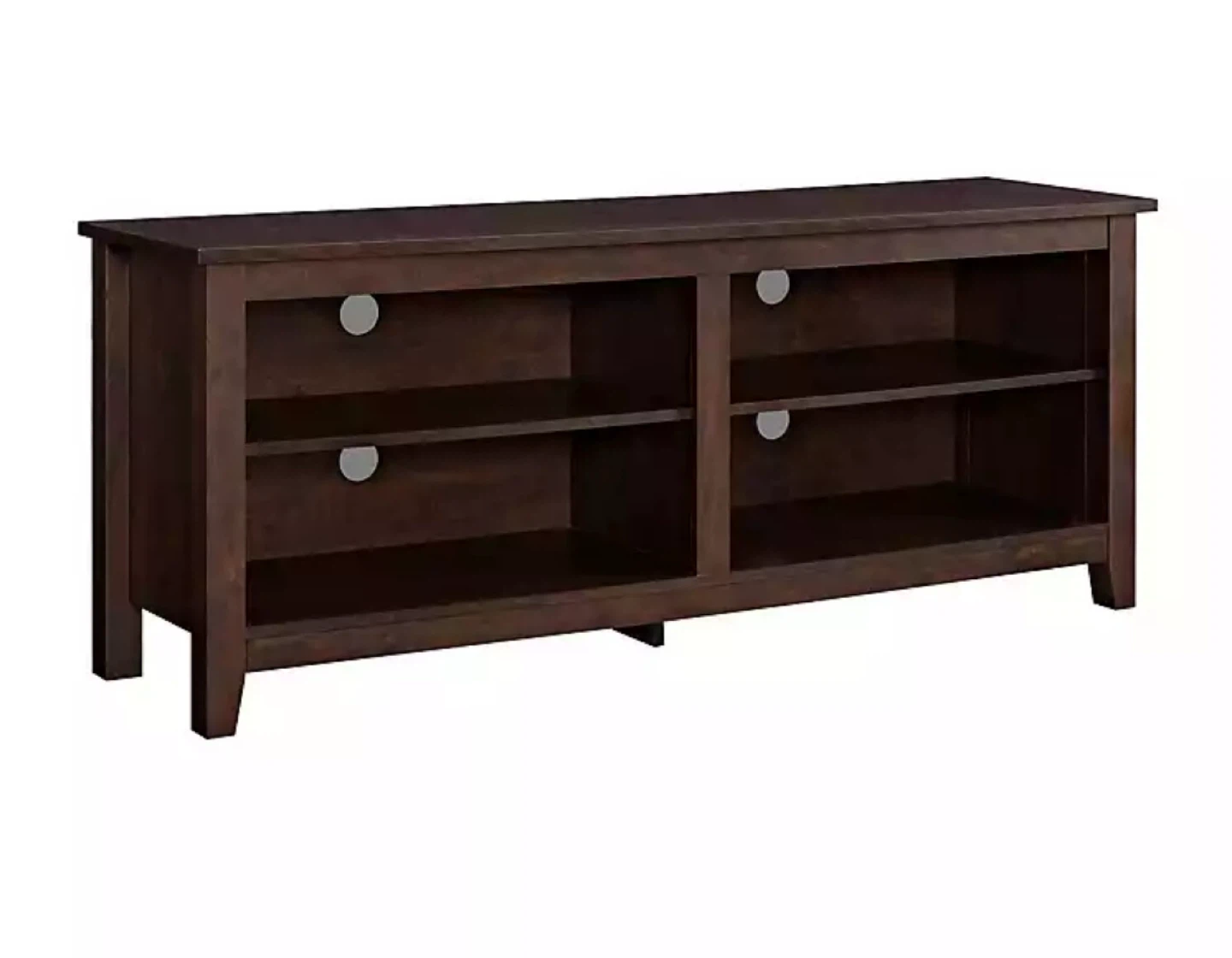 New Traditional Brown Tiered Top Open Concept TV Stand - photo 5