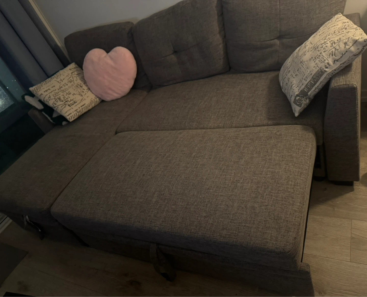 Grey Sectional Sofa with Storage - photo 4