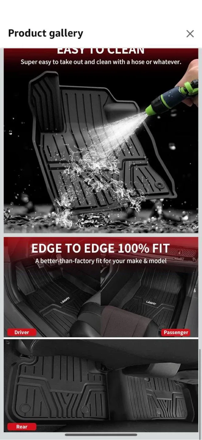 LASFIT Floor Mats for Honda Civic 2022–2025 (with USB Port) image indicator(7)