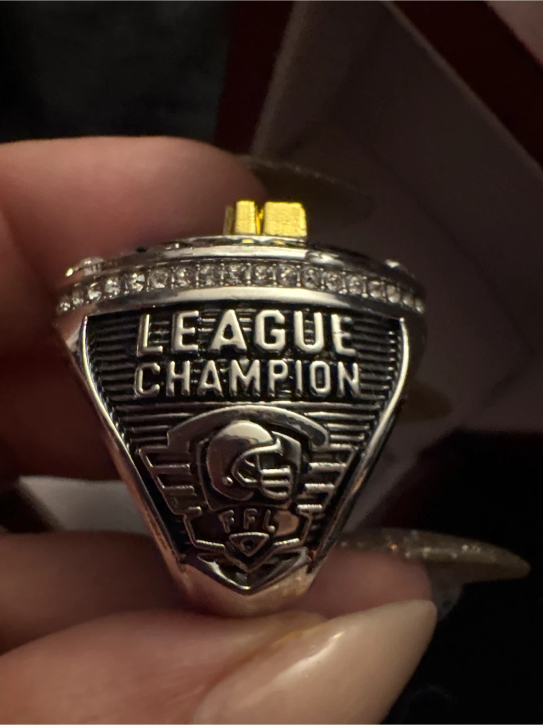 Authentic New.Fantasy Football League Champion 2025 Ring - photo 3