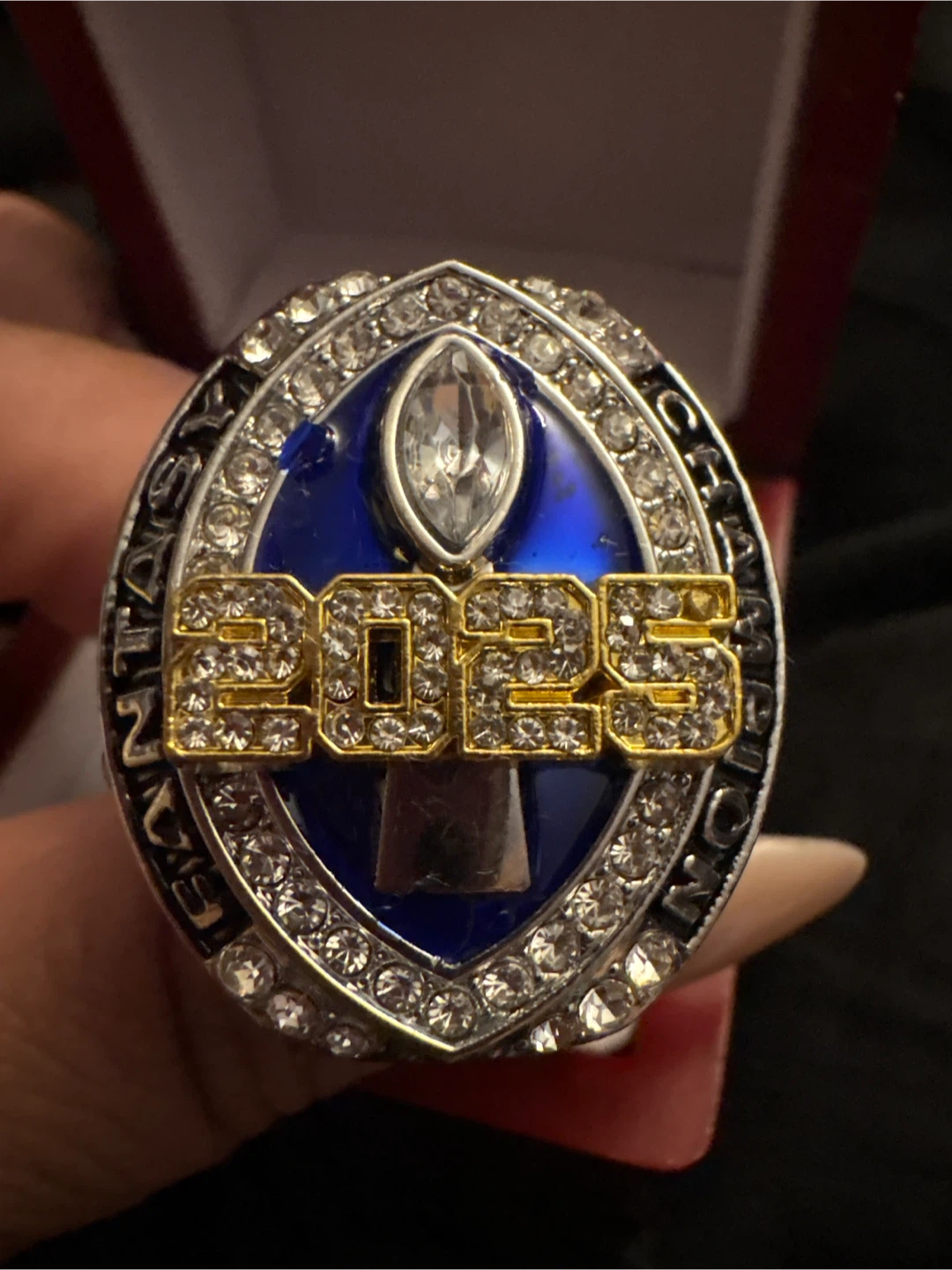 Authentic New.Fantasy Football League Champion 2025 Ring - photo 5