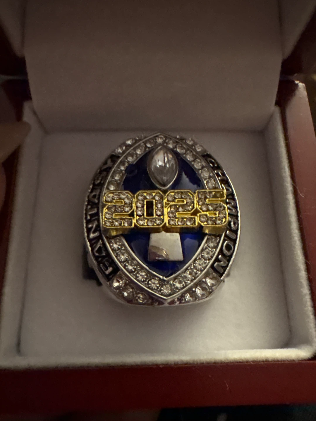 Authentic New.Fantasy Football League Champion 2025 Ring