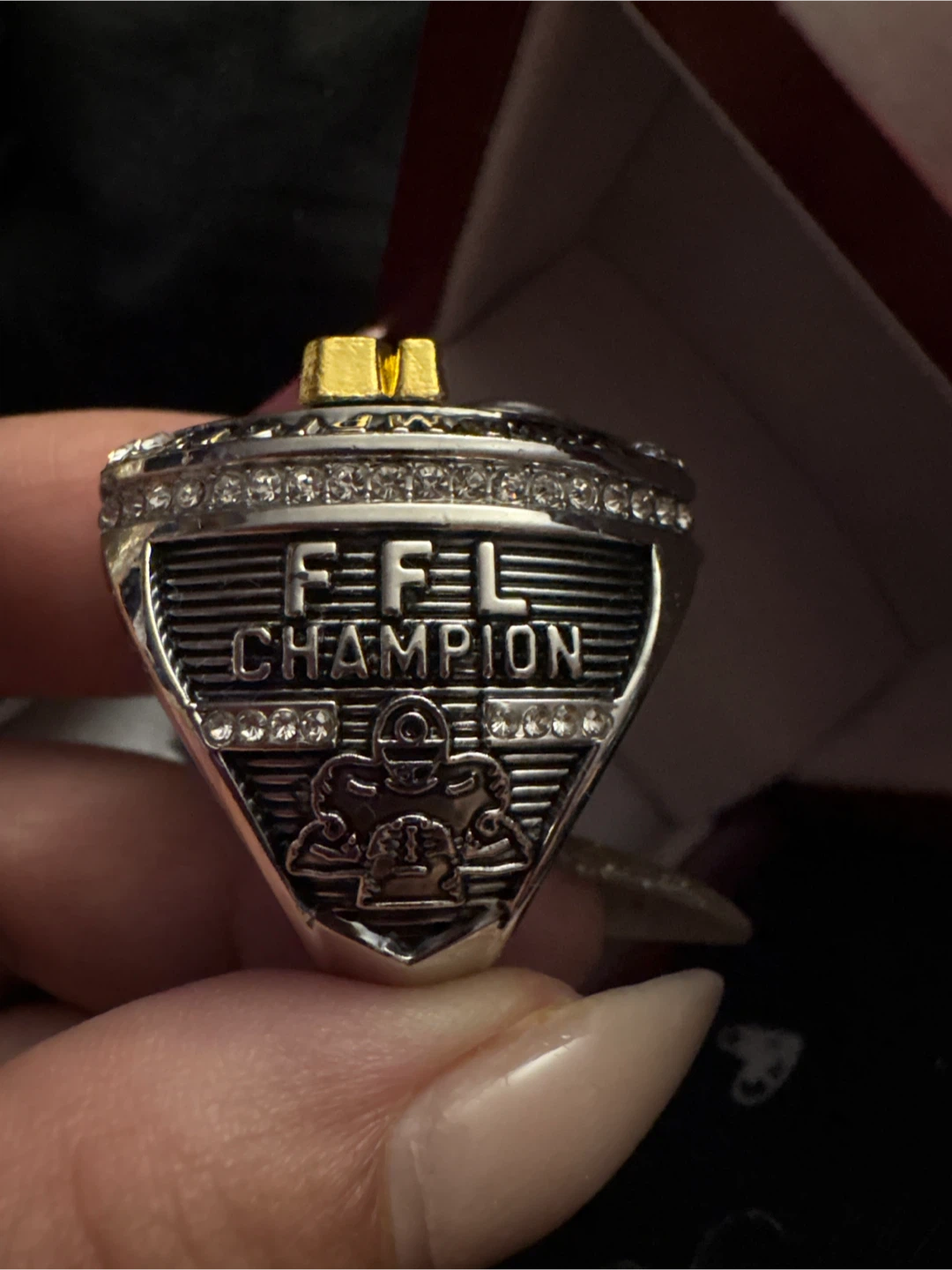 Authentic New.Fantasy Football League Champion 2025 Ring - photo 2