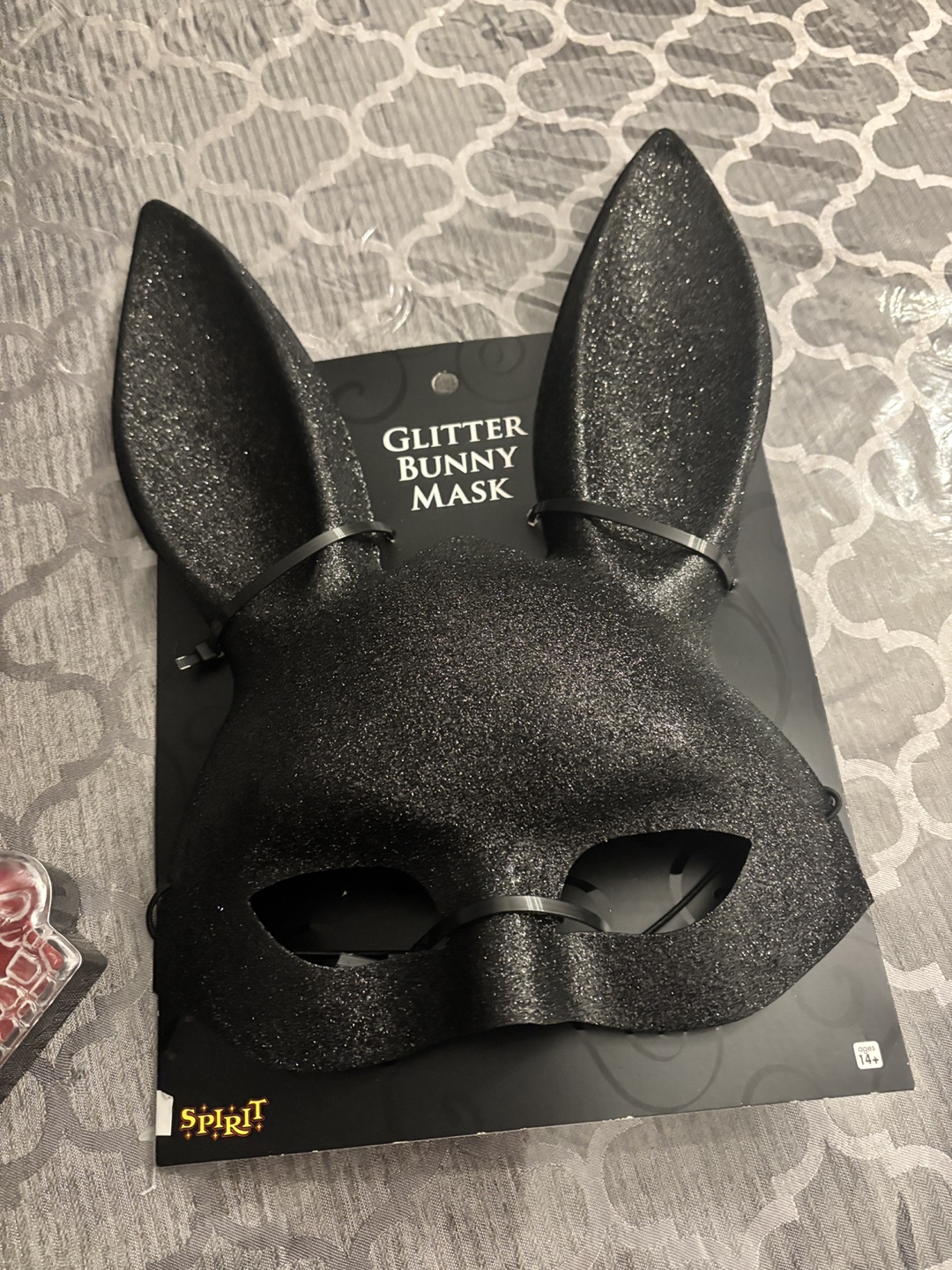 Spirit Halloween Glitter Bunny Mask