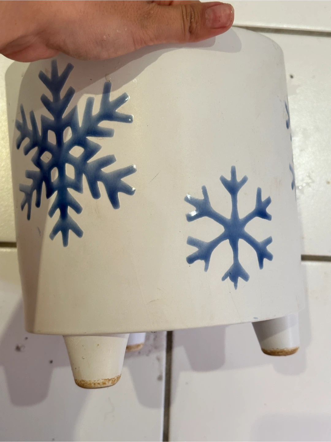 8" Ceramic Planter with Drainage - photo 4