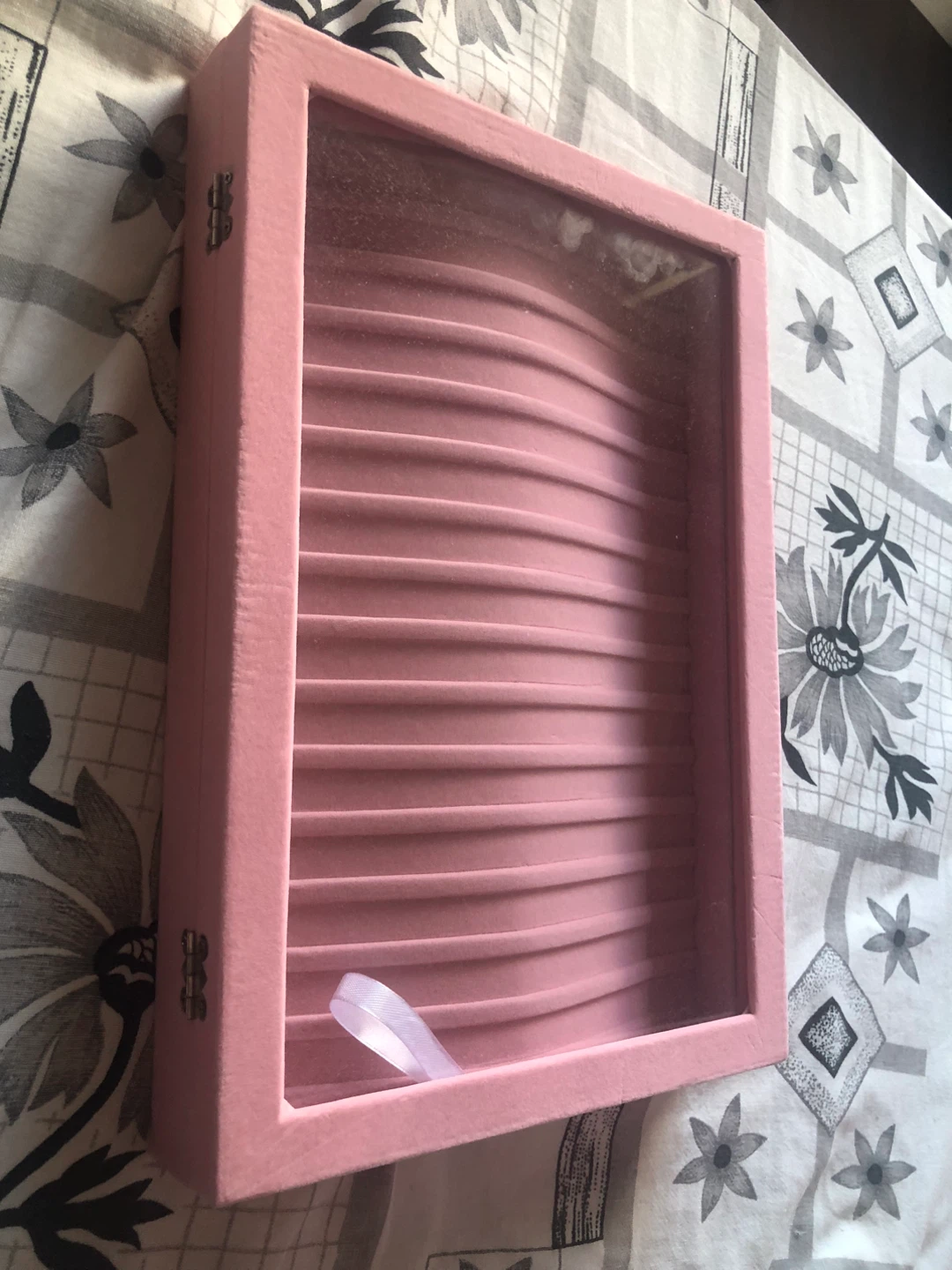 Pink Velvet Jewellery Display Box - New in Box - photo 2