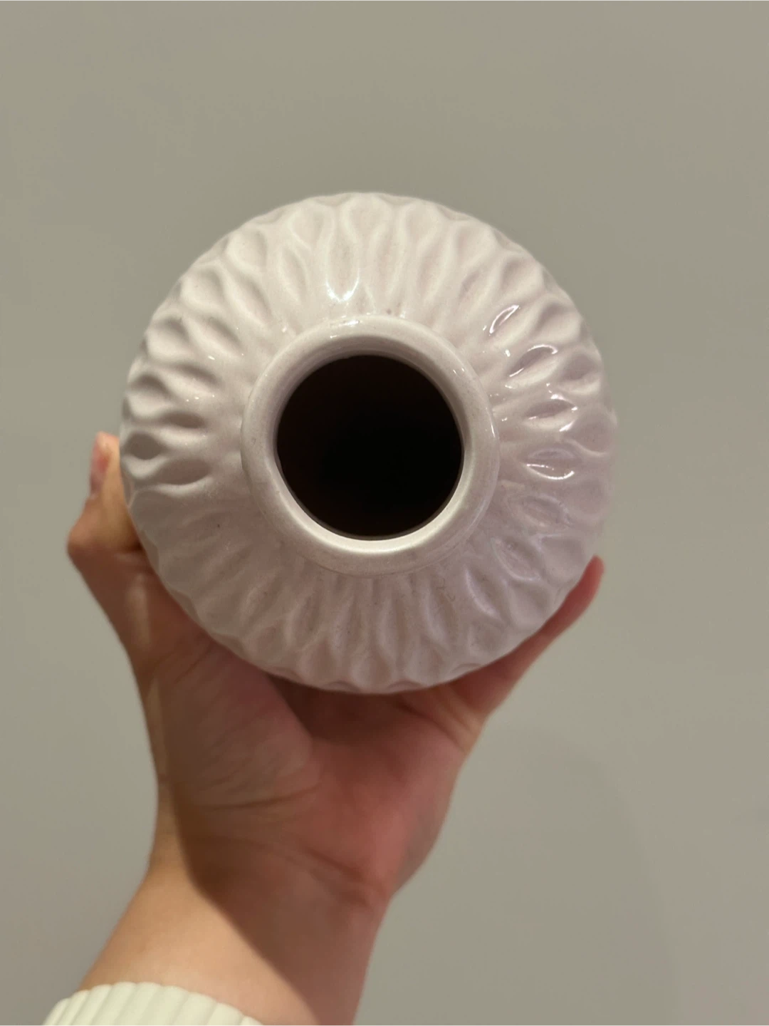 Off White Ceramic Vase - photo 3