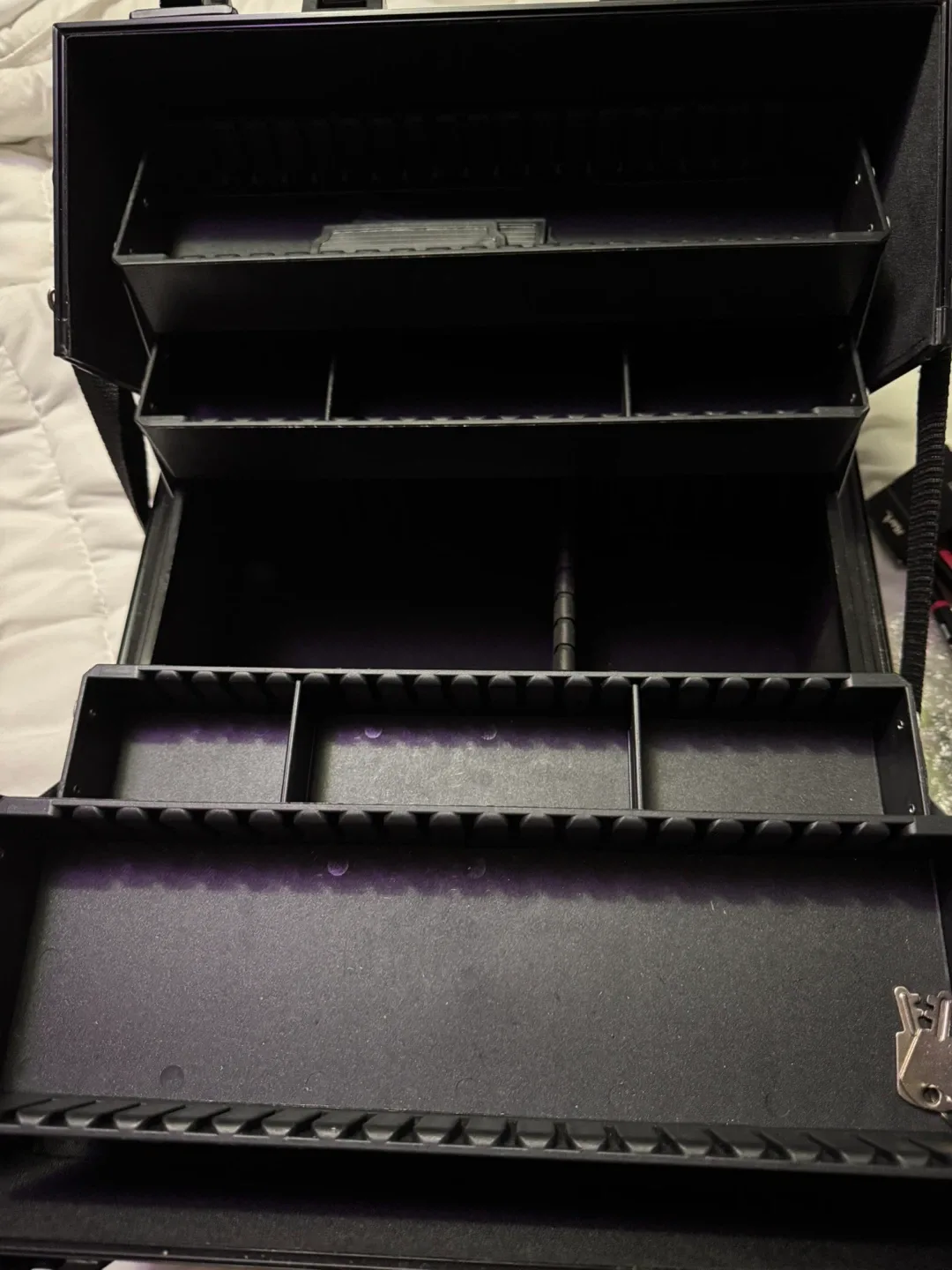 Black Makeup/Cosmetic Organizer Case