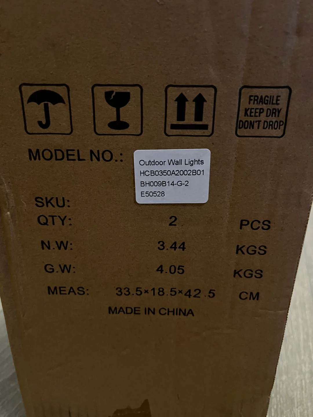 2 Rasharkin Outdoor Wall Sconces - New in Box! image indicator(4)