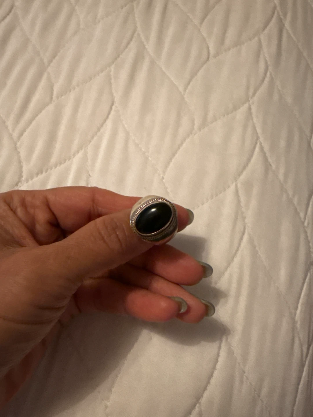 Black Onyx silver Ring(unisex)