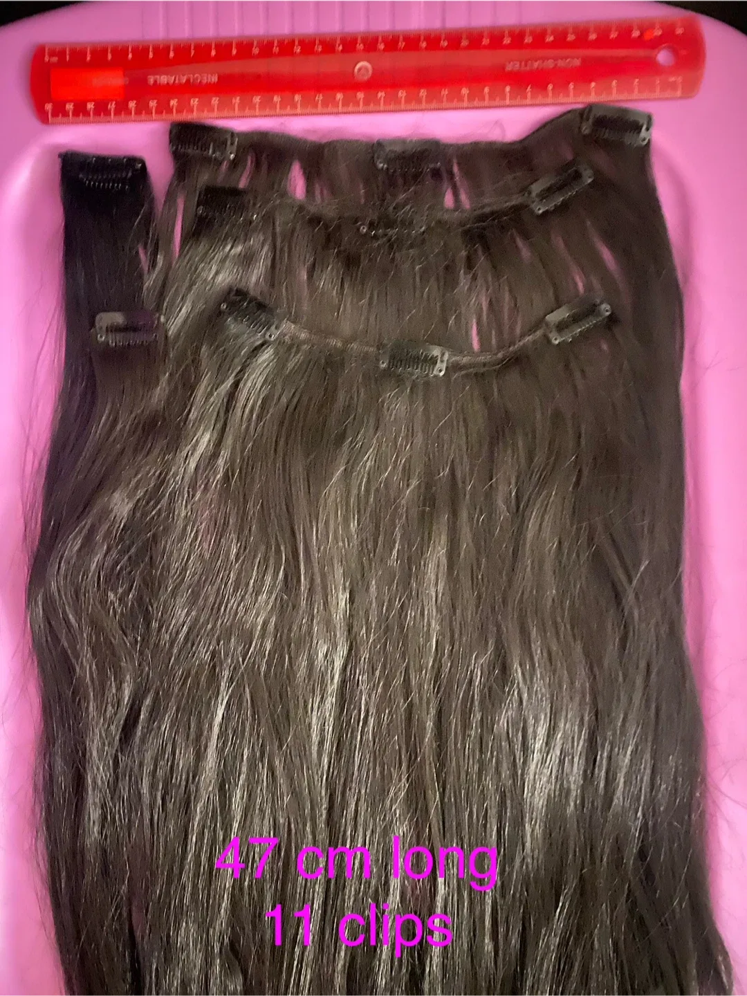 Clip-in Hair Extensions - 47cm Long thumbnail