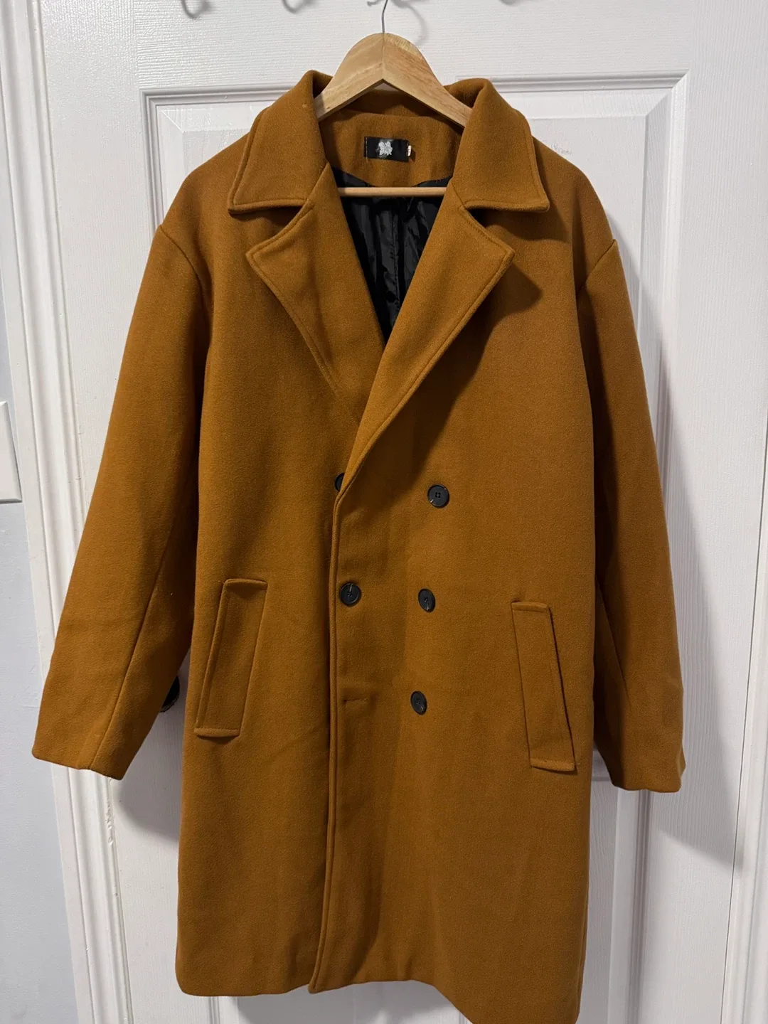 Brown Wool Blend Overcoat thumbnail
