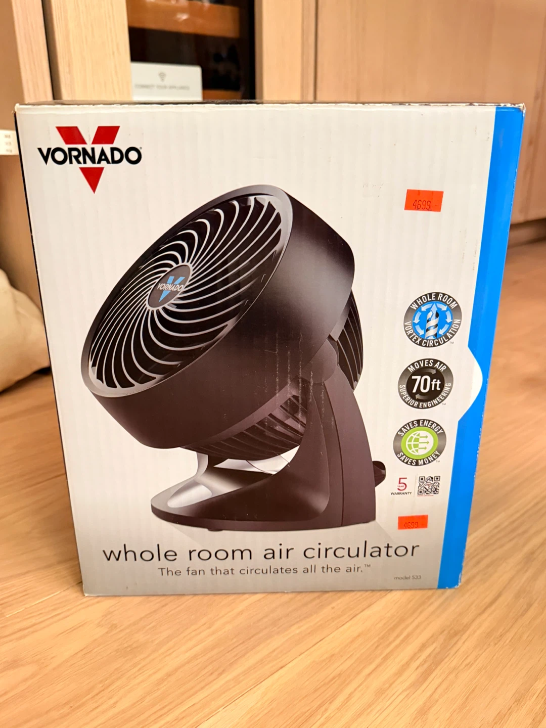 Vornado Whole Room Air Circulator - Model 533