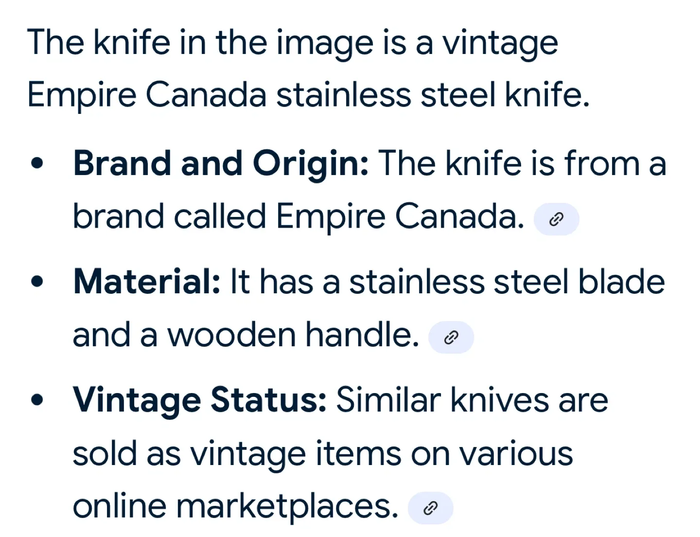 Vintage Empire Canada Serrated Knife image indicator(6)