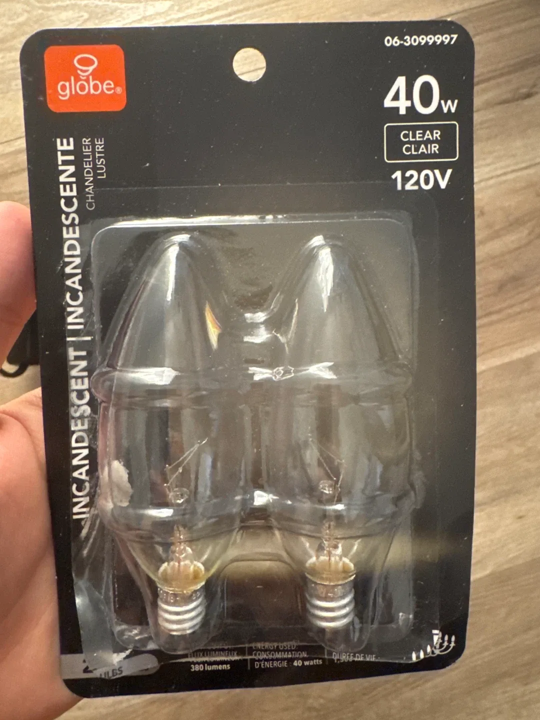 Globe 40W Candelabra Base Bulbs image indicator(2)