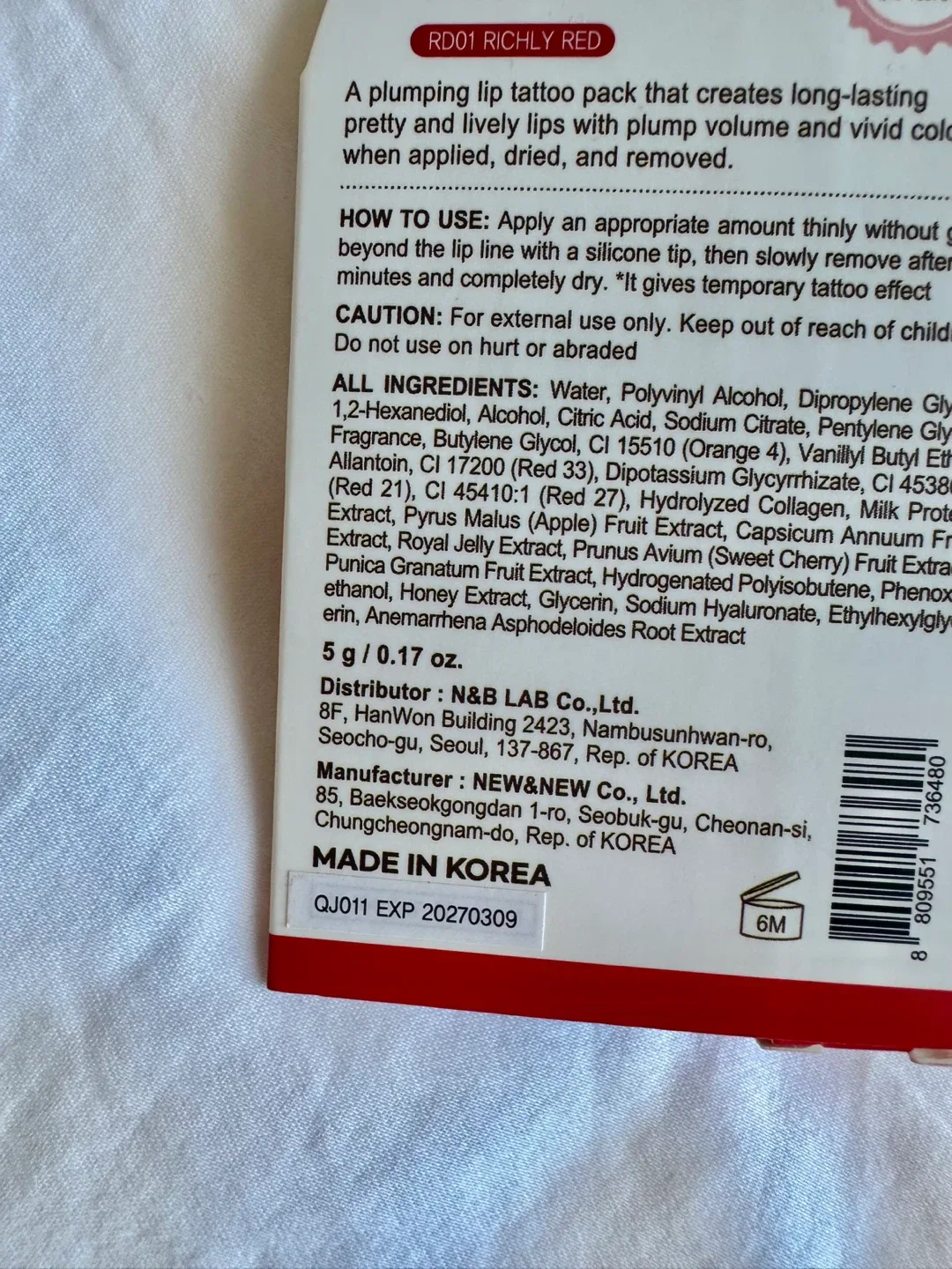 New MAXCLINIC Rouge Star Plumping Lip Tattoo Pack - Richly Red image indicator(3)