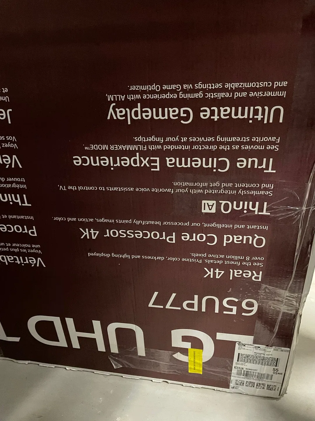 LG 65" 65UP77 UHD TV - Like New!