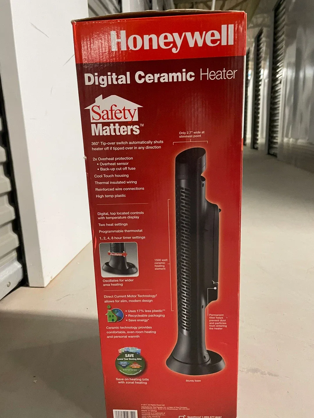 Honeywell Digital Ceramic Heater - New in Box image indicator(2)
