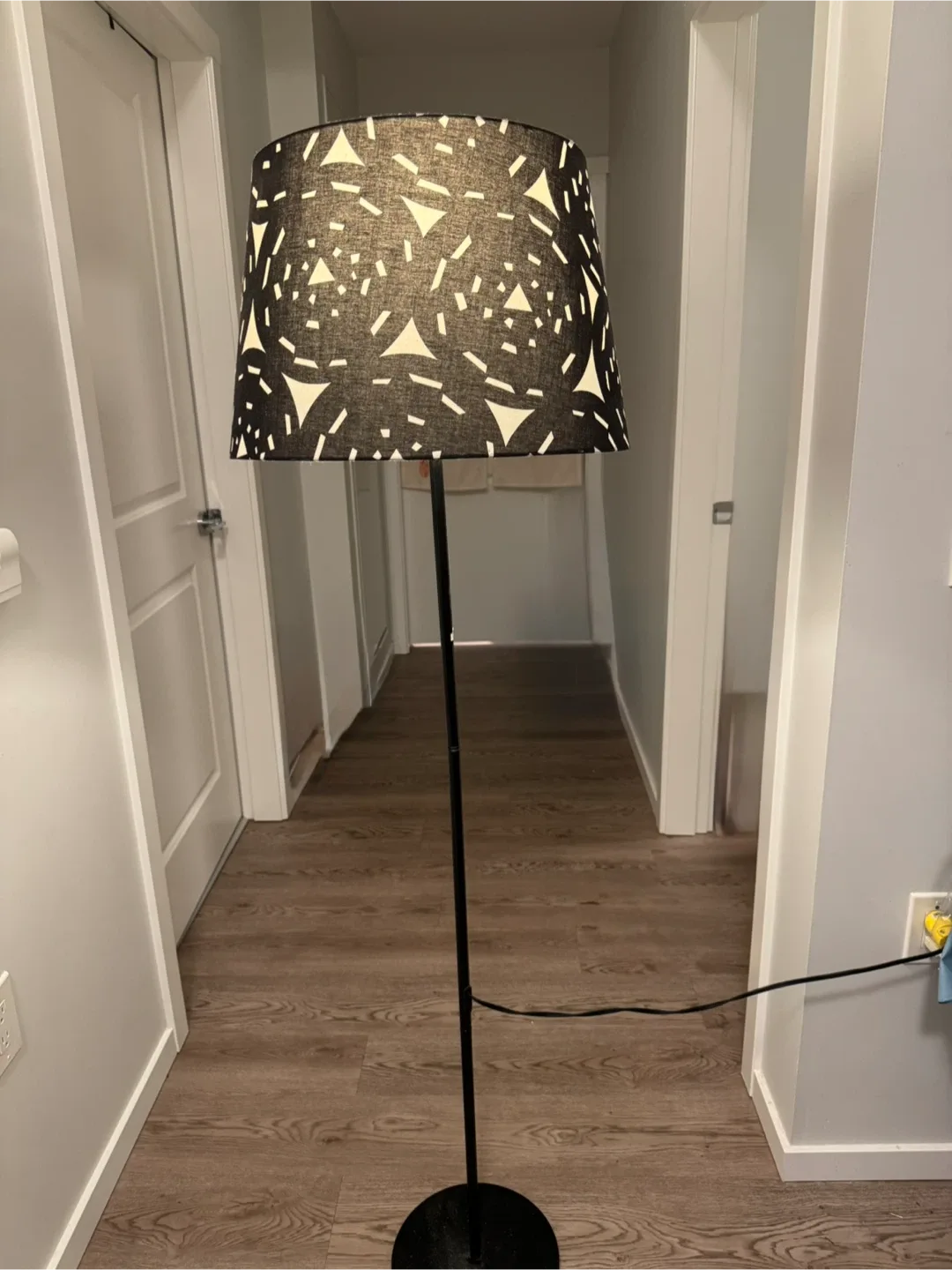 Black Patterned Floor Lamp thumbnail