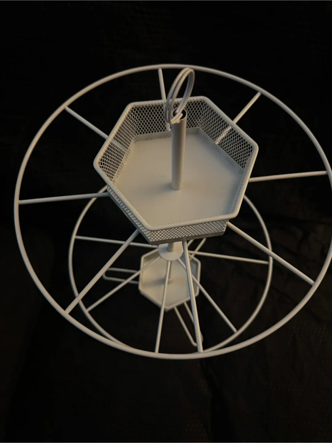 White Metal 3-Tier Display Stand/ Organizer image indicator(2)