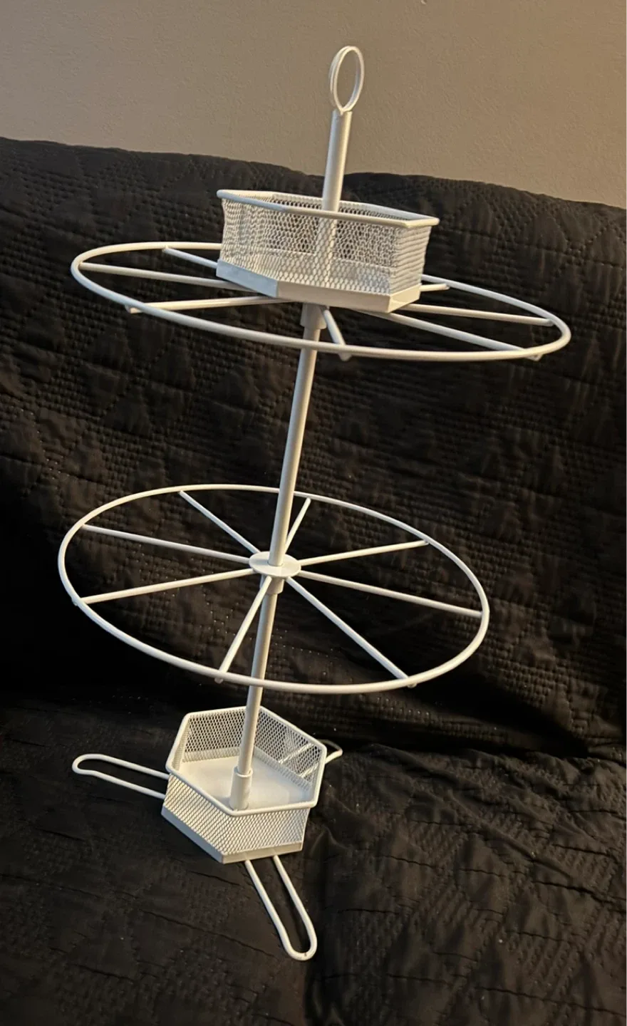 White Metal 3-Tier Display Stand/ Organizer
