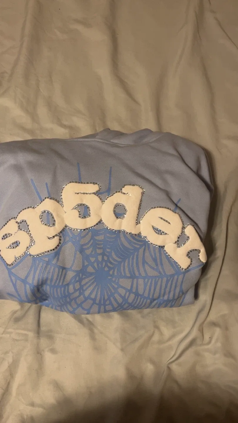 SP5DER Hoodie - Light Blue, Size XL