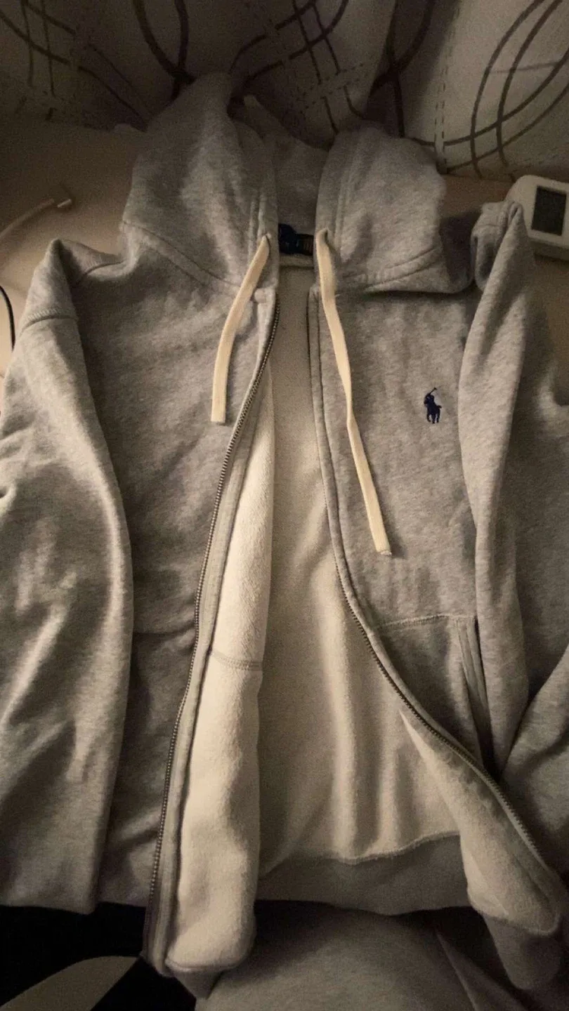 Polo Ralph Lauren Grey Hoodie - Size S thumbnail