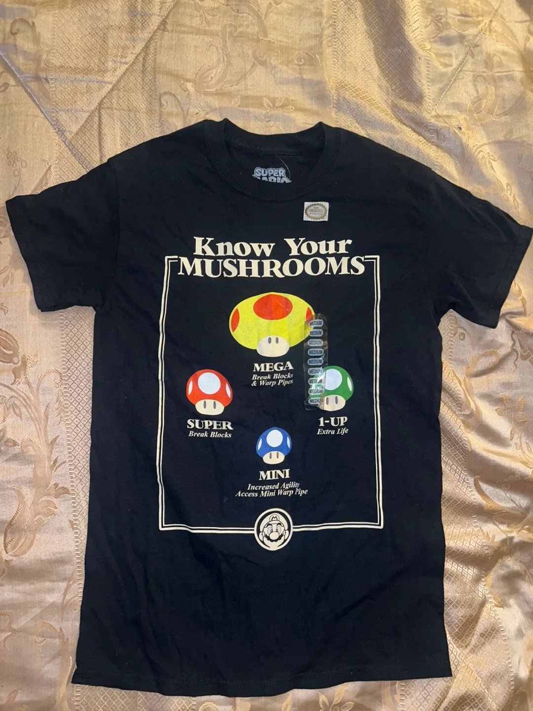 NEW Size M Super Mario Mushroom Tee thumbnail