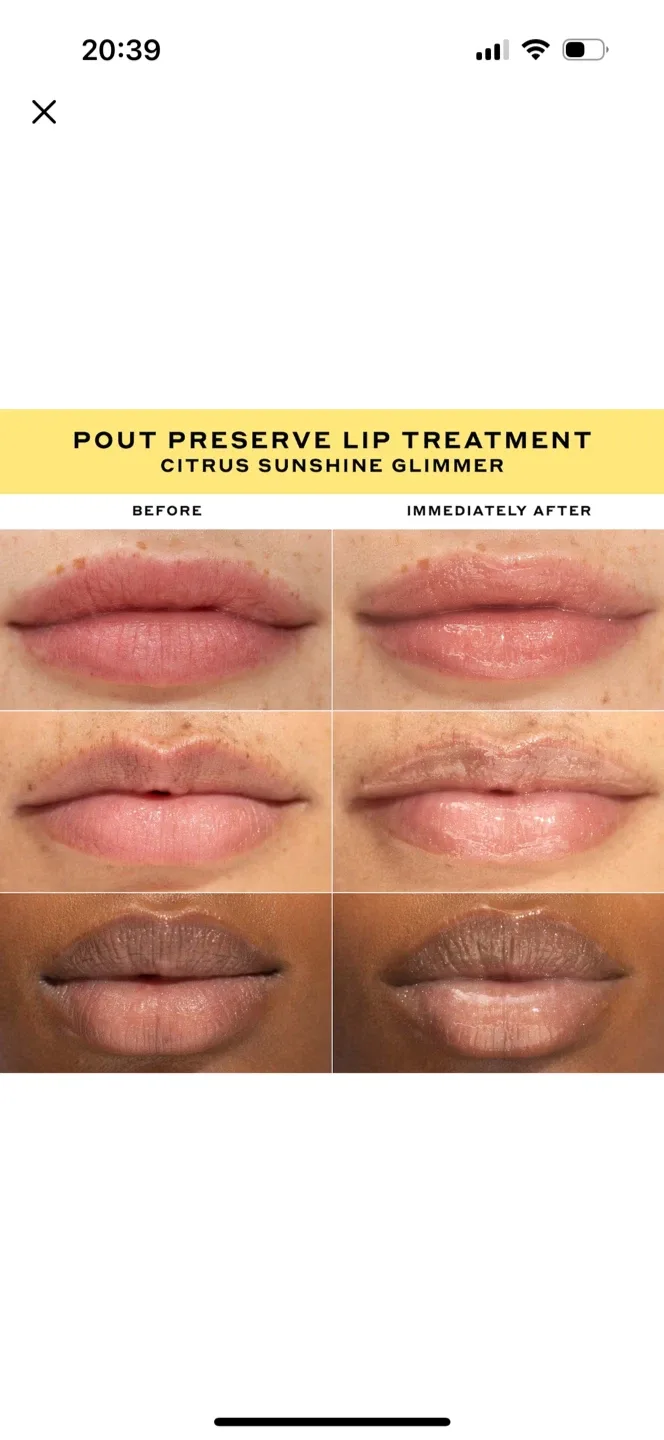 New OLEHENRIKSEN Peptide Lip Treatment Citrus Sunshine Glimmer image indicator(8)