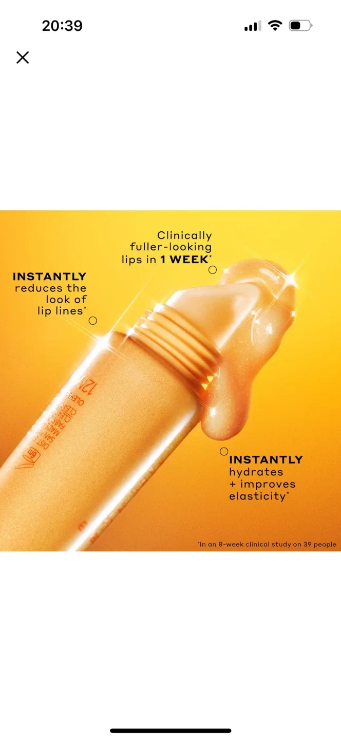 New OLEHENRIKSEN Peptide Lip Treatment Citrus Sunshine Glimmer image indicator(9)