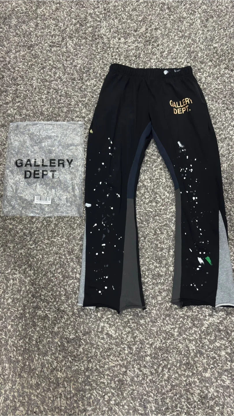 Gallery Dept. Black Cotton Sweatpants