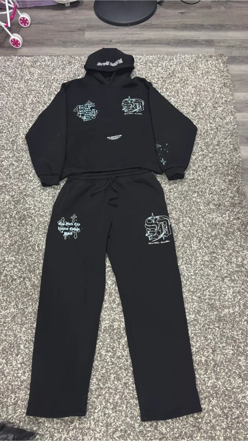 Supply & Demand Black Tracksuit - Size L