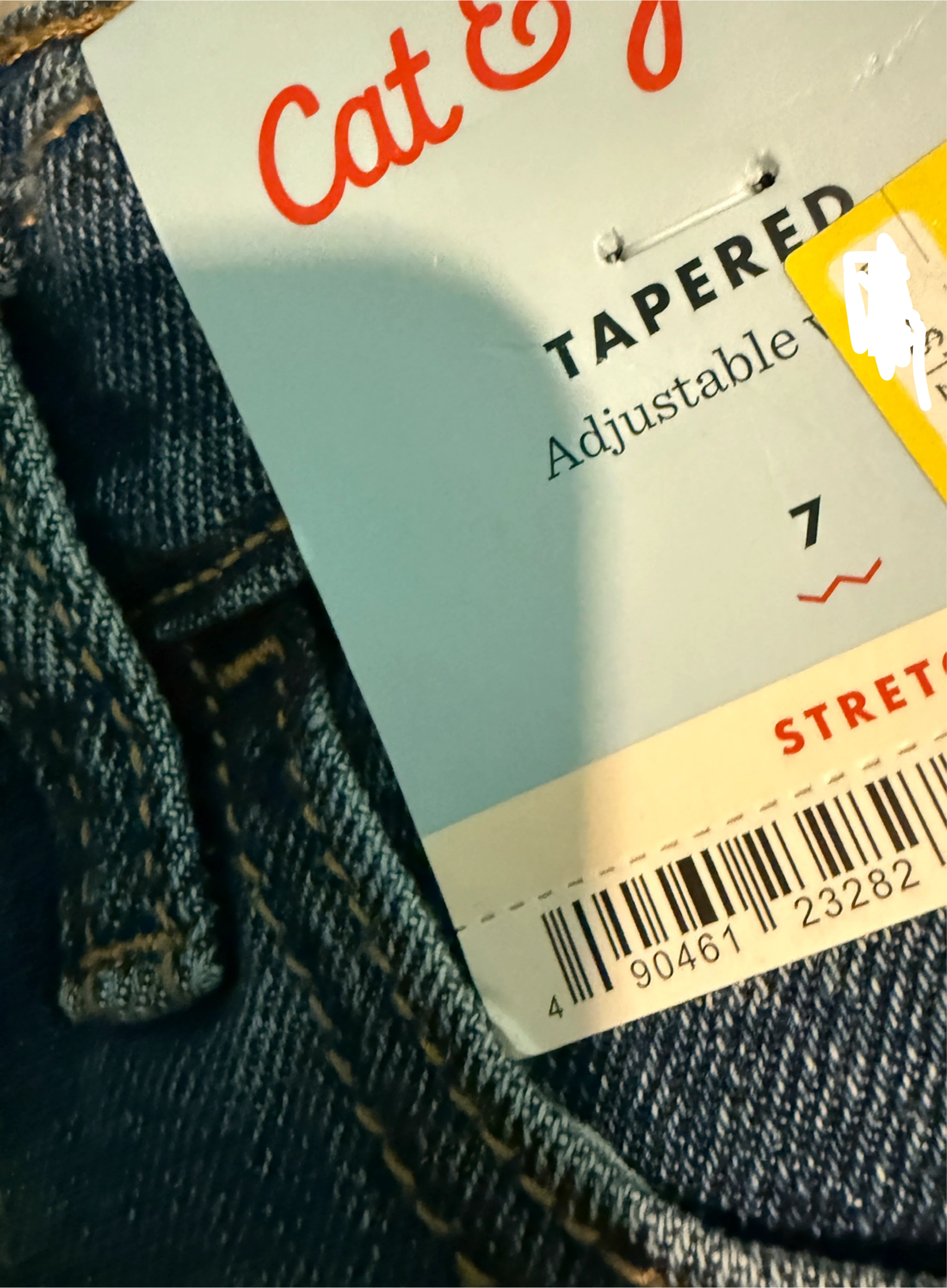 Cat & Jack Kids' Tapered Jeans - Size 7 - photo 3