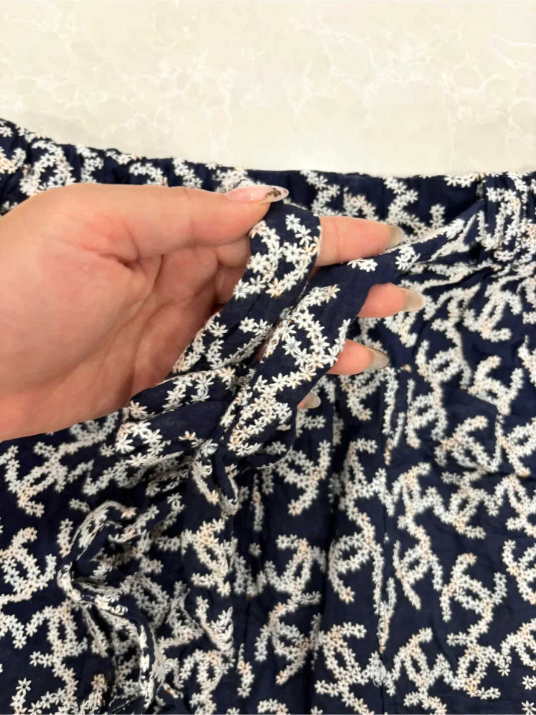 Chanel Navy Blue Shorts, Size 36 image indicator(3)