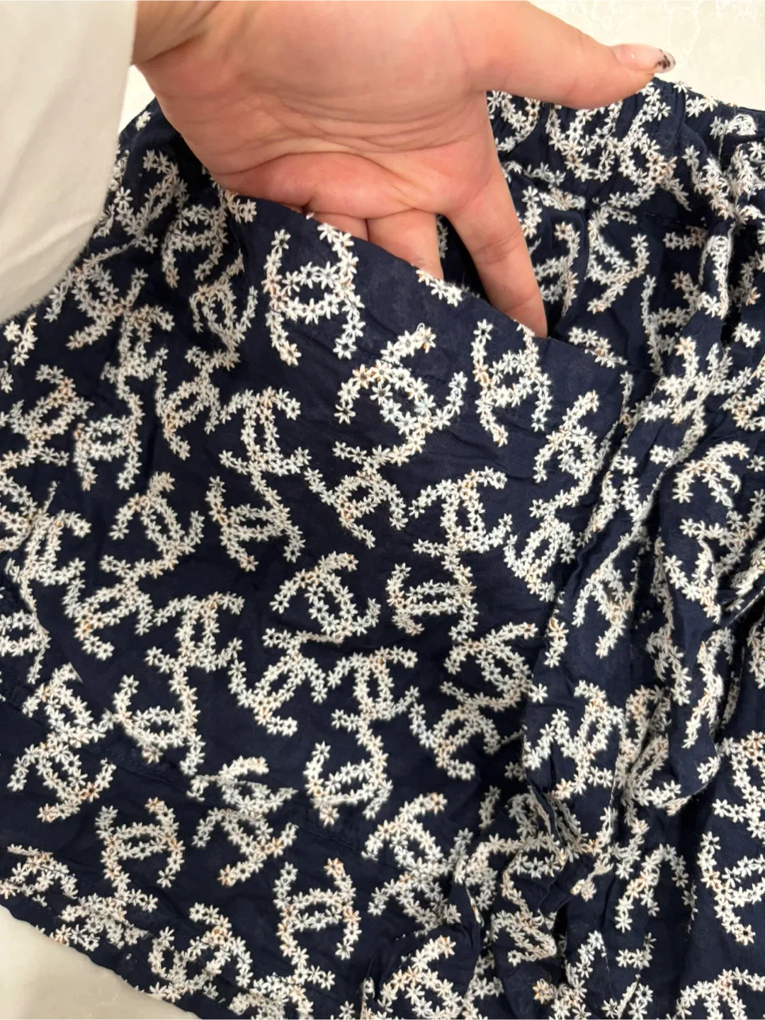 Chanel Navy Blue Shorts, Size 36 image indicator(2)