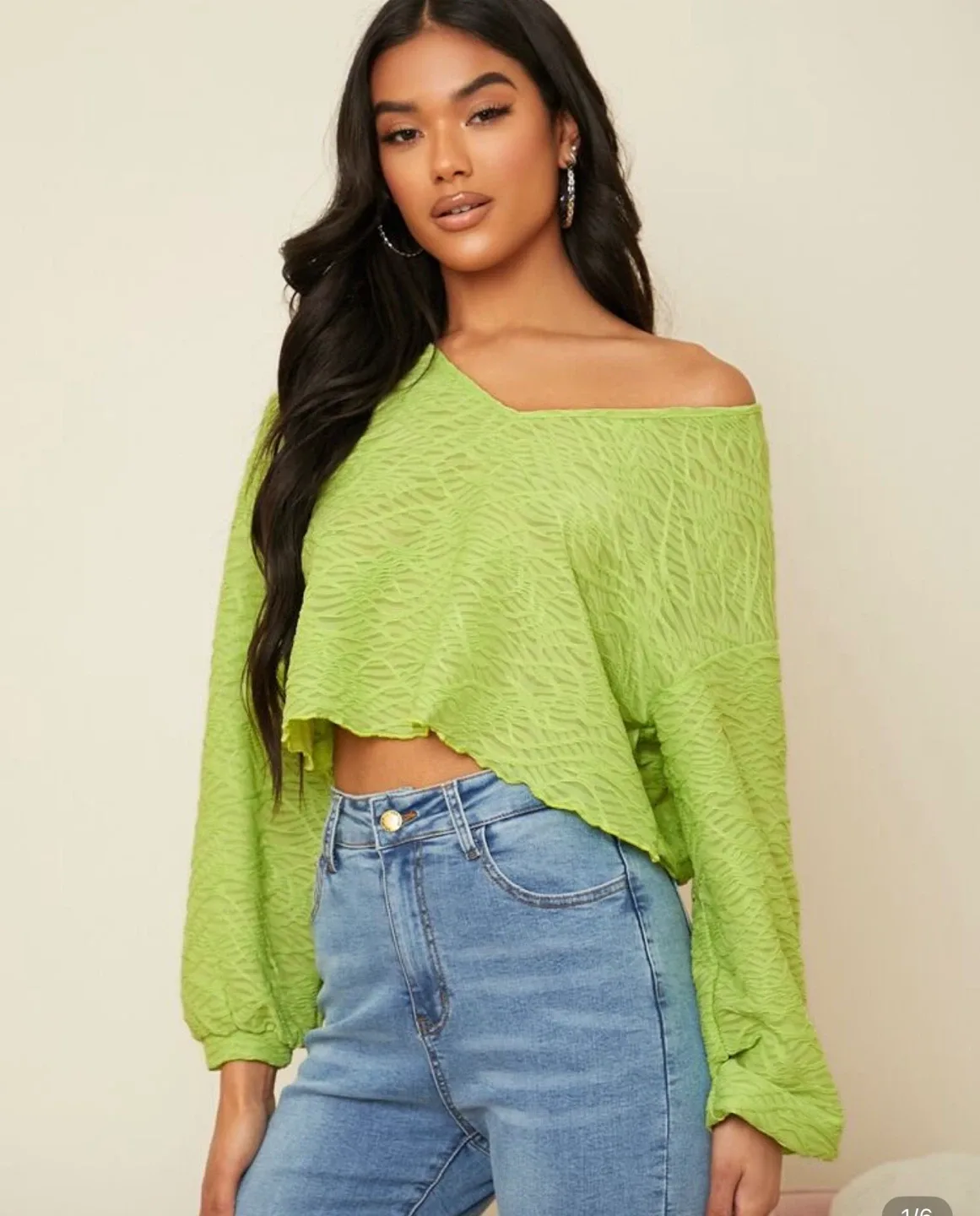 Green Long Sleeve Top thumbnail
