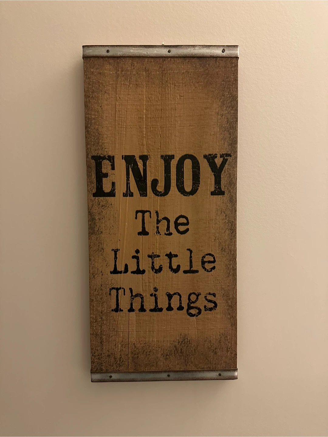 Rustic Wood Sign - Enjoy The Little Things