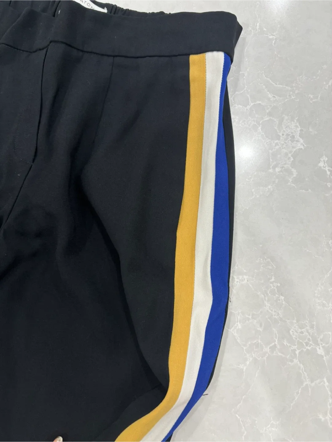 Babaton Black Pants with Colour Stripe Size 2 thumbnail