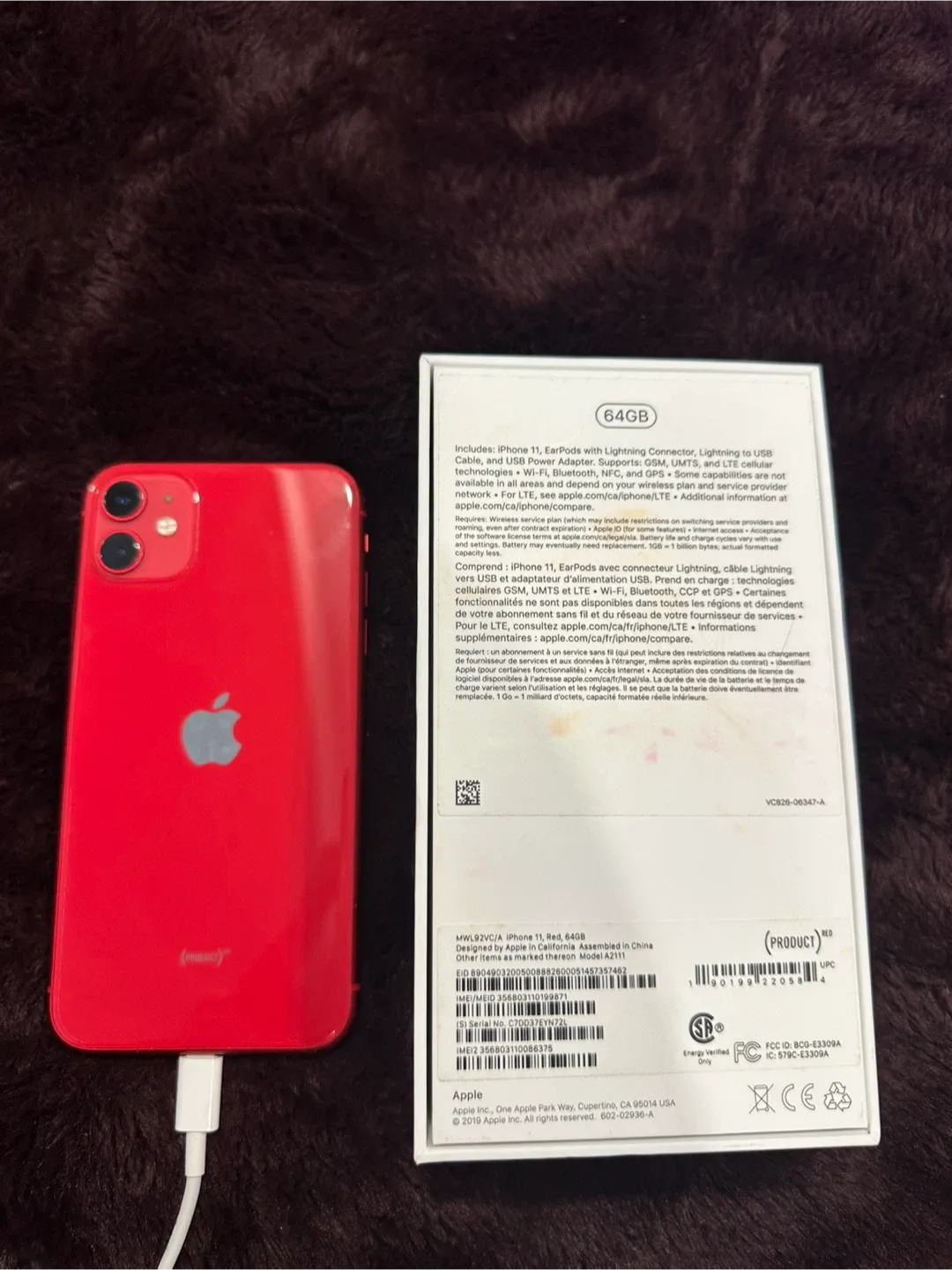 iPhone 11 Product Red 64 GB image indicator(2)