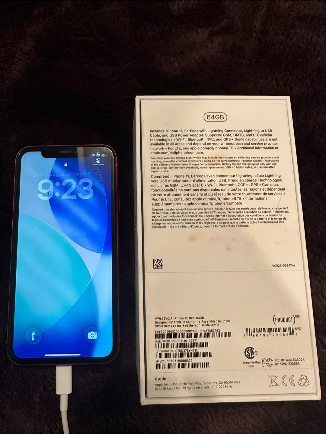 iPhone 11 Product Red 64 GB image indicator(3)